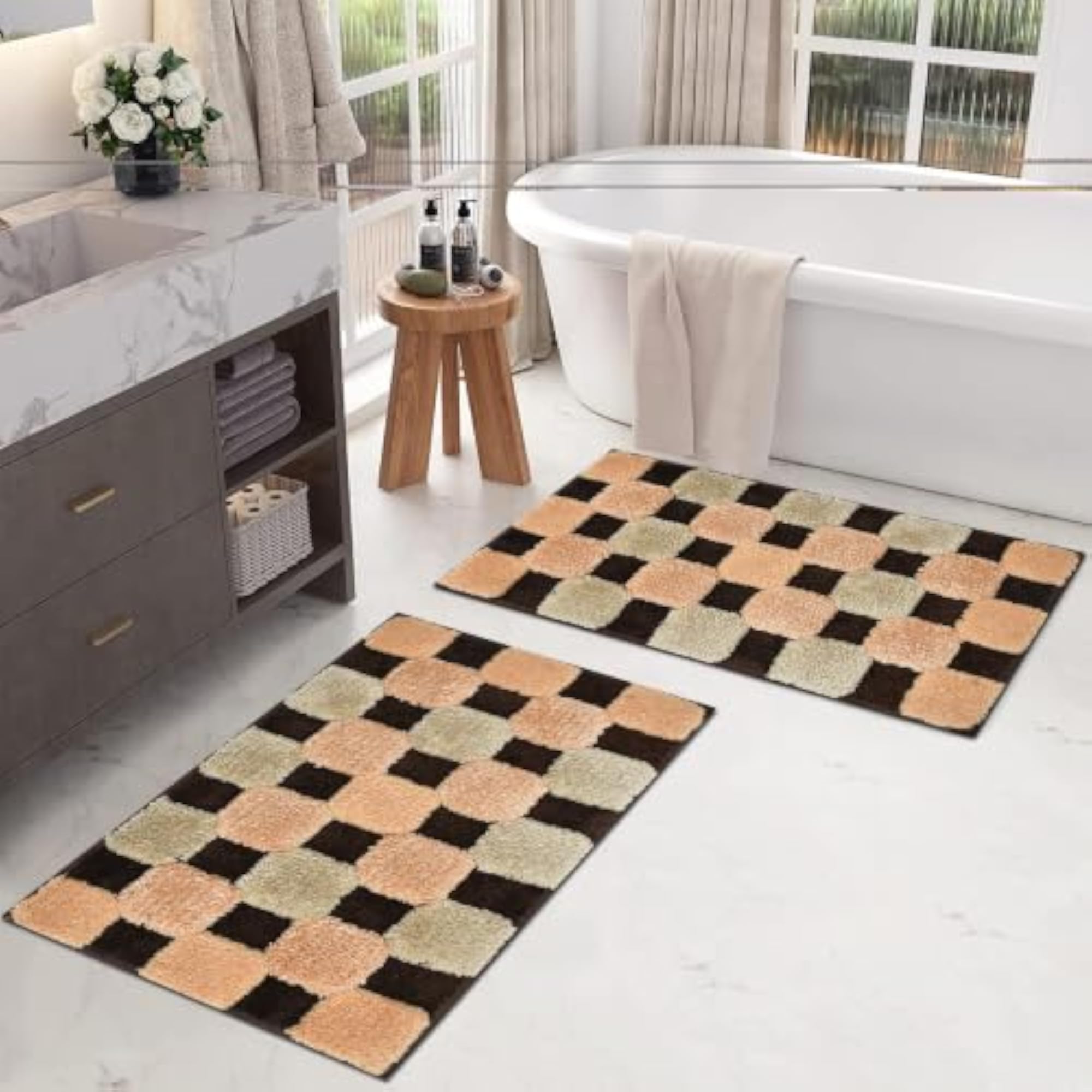 Premium Microfiber Anti-Skid Runner Mat, Soft & Super
